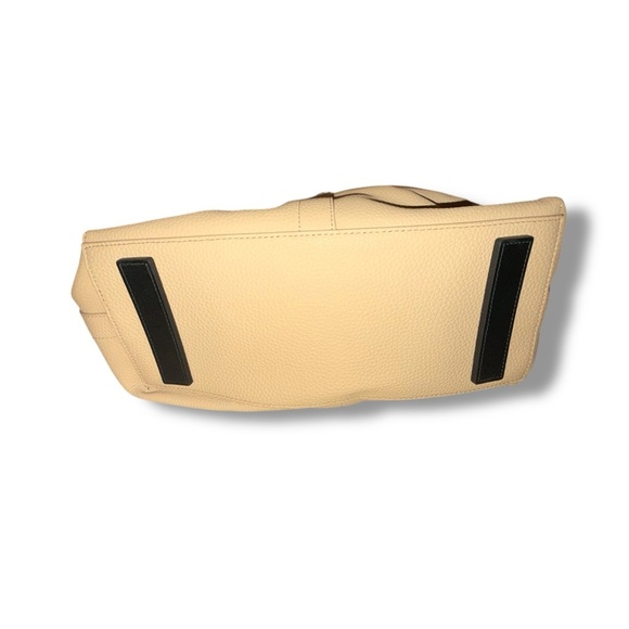 NWT ALL SAINTS Small Allington Tote with Interior Pouch - Tan/Black Handles - Picture 3 of 16